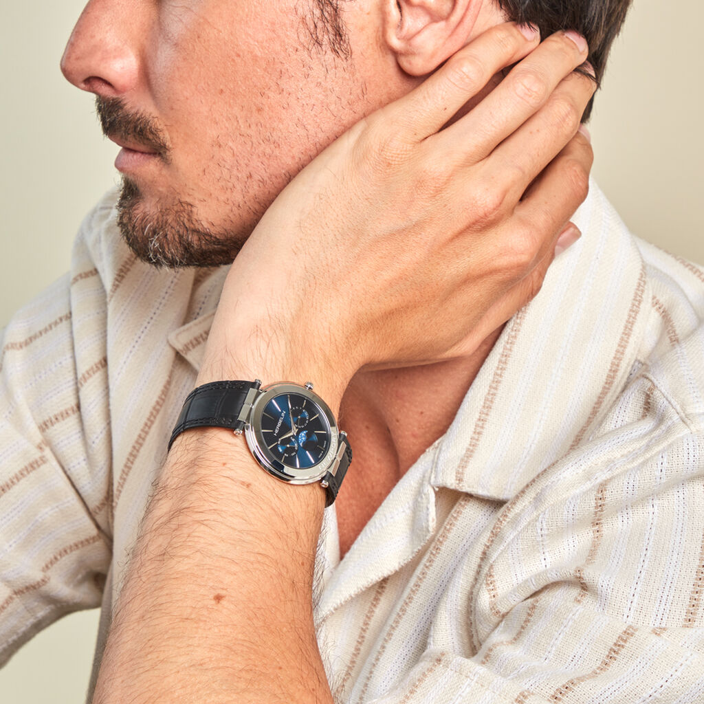 Montre Herbelin Newport Slim Bleu - Montres Homme | Histoire d’Or
