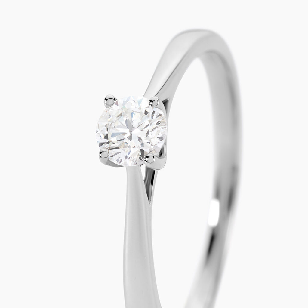 Bague Solitaire Aphrodite Platine Blanc Diamant - Bagues solitaires Femme | Histoire d’Or