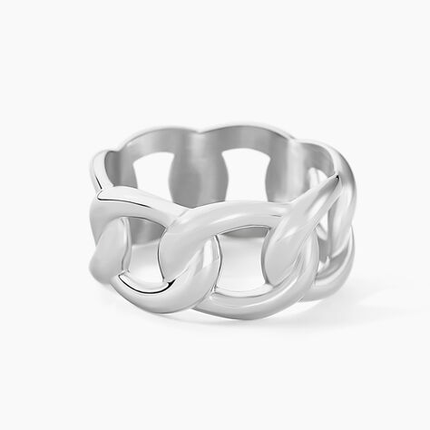 Bague Aissata Acier Blanc - Bagues fantaisie Femme | Histoire d’Or