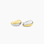 Cr&eacute;oles Perfect Match Argent Bicolore - Boucles d'oreilles cr&eacute;oles Femme | Histoire d&rsquo;Or