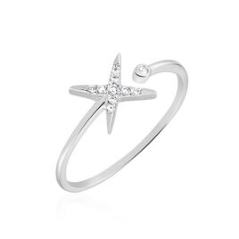 Bague Pluton Argent Blanc Oxyde De Zirconium - Bagues avec pierre Femme | Histoire d’Or