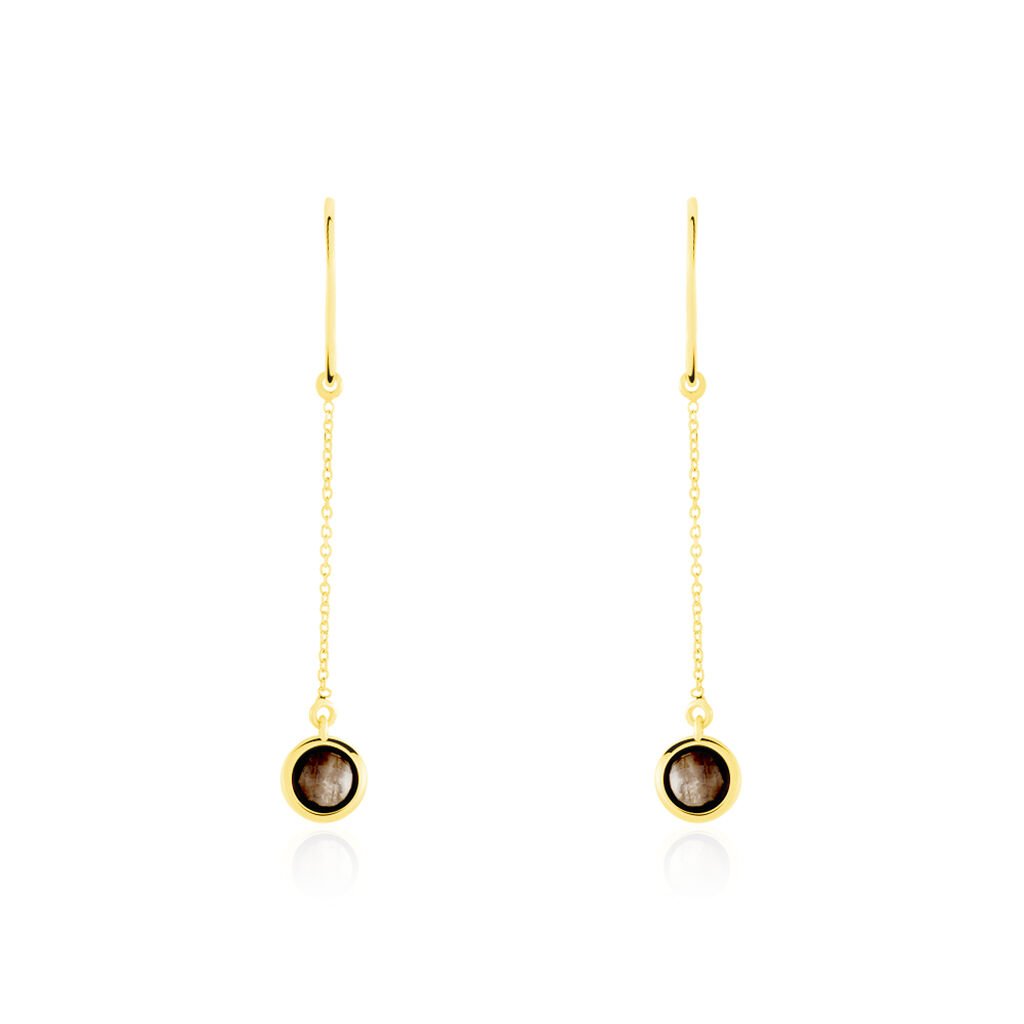 Boucles D'oreilles Pendantes Arenale Or Jaune Quartz - Boucles d'oreilles pendantes Femme | Histoire d&rsquo;Or