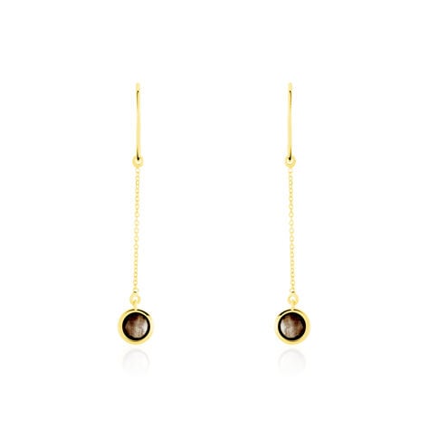 Boucles D'oreilles Pendantes Arenale Or Jaune Quartz - Boucles d'oreilles pendantes Femme | Histoire d&rsquo;Or