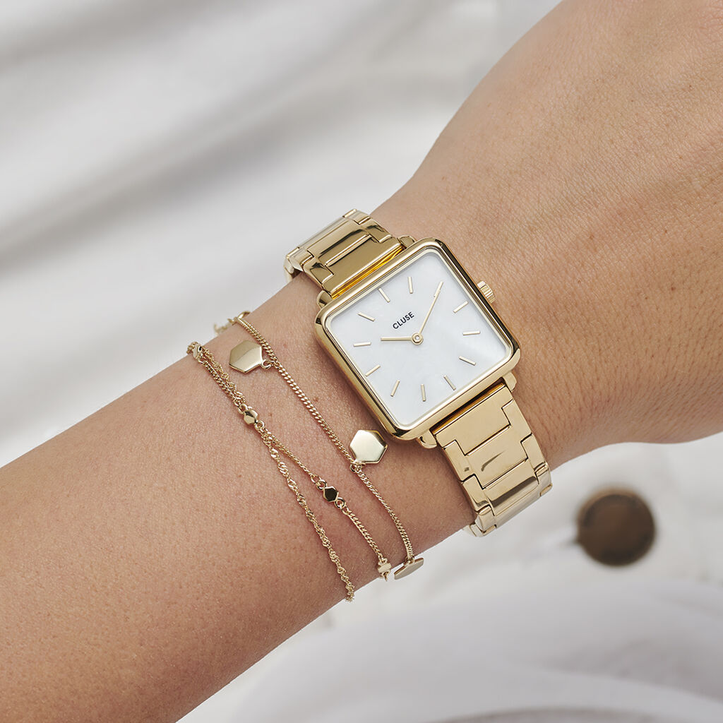 Montre Cluse La Tetragone Nacre - Montres Femme | Histoire d’Or