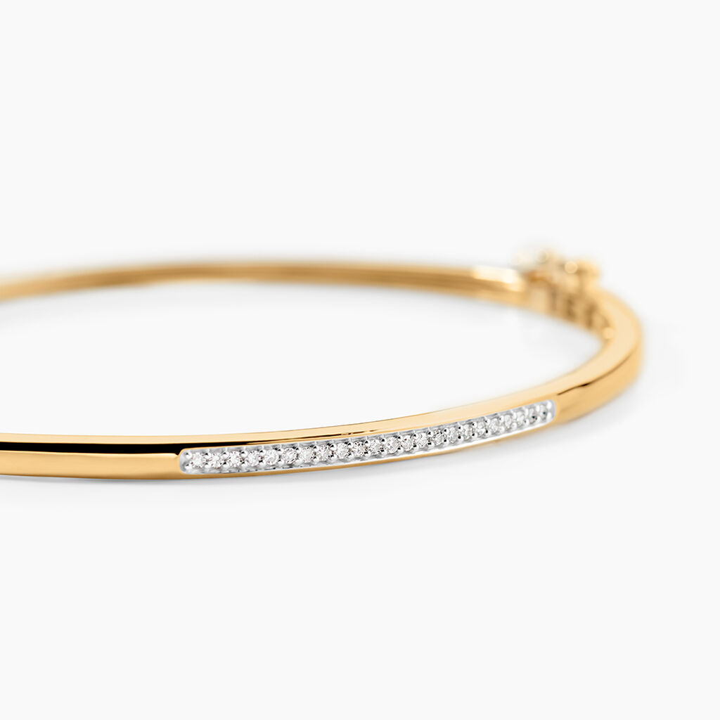 Bracelet Jonc Phillipa Or Jaune Diamant - Bracelets joncs Femme | Histoire d&rsquo;Or