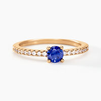 Bague Mireilla Plaqué Or Doré Verre Oxyde De Zirconium