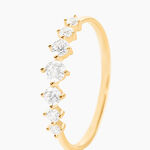 Bague Or Jaune Sunday Oxyde De Zirconium - Bagues solitaires Femme | Histoire d&rsquo;Or