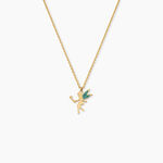Collier Feelia Argent Dor&eacute; A L'Or 750/1000 - Colliers Enfant | Histoire d&rsquo;Or