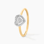 Bague Catrin Or Jaune Diamant - Bagues avec pierre Femme | Histoire d&rsquo;Or