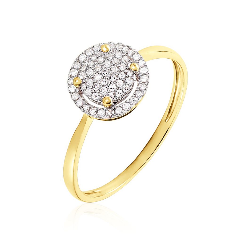 Bague Soleil D&rsquo;hiver Or Jaune Diamant