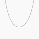 Cha&icirc;ne Clementine Argent Blanc - Chaines Femme | Histoire d&rsquo;Or