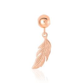Charms Hedy Or Rose - Pendentifs Plume Femme | Histoire d’Or