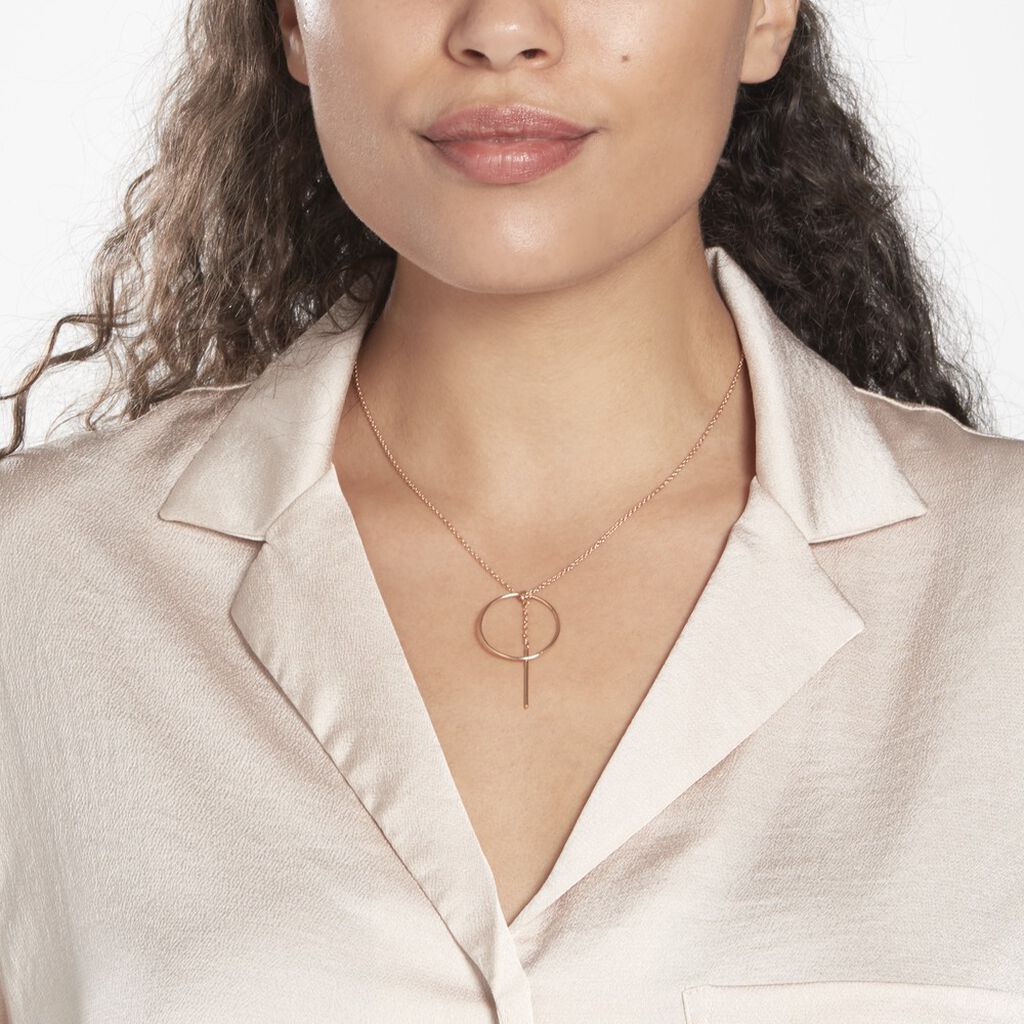 Collier Argent Rose Enissa - Colliers fantaisie Femme | Histoire d’Or