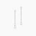 Boucles D'oreilles Pendantes Regane Or Blanc Oxyde De Zirconium - Boucles d'oreilles pendantes Femme | Histoire d’Or