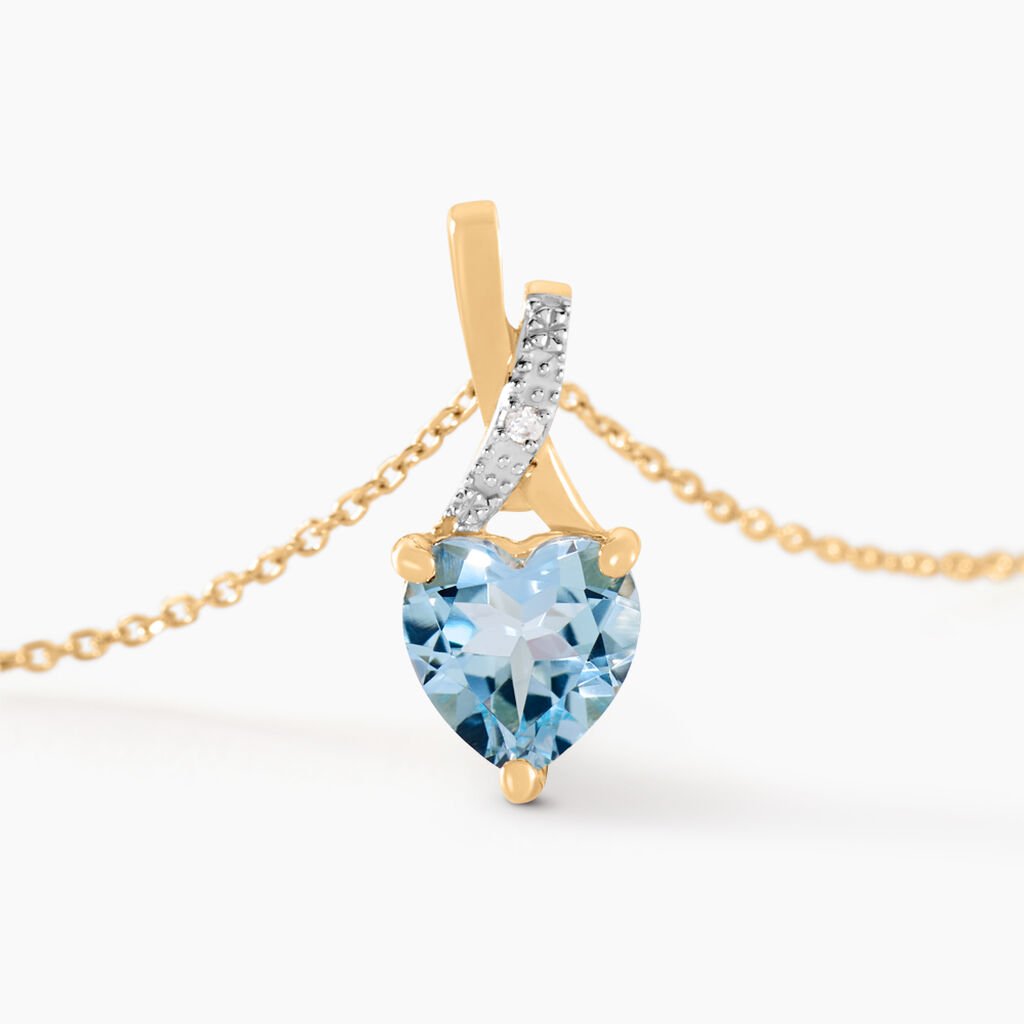 Collier Clothilde Or Jaune Topaze Oxyde De Zirconium - Colliers Femme | Histoire d&rsquo;Or