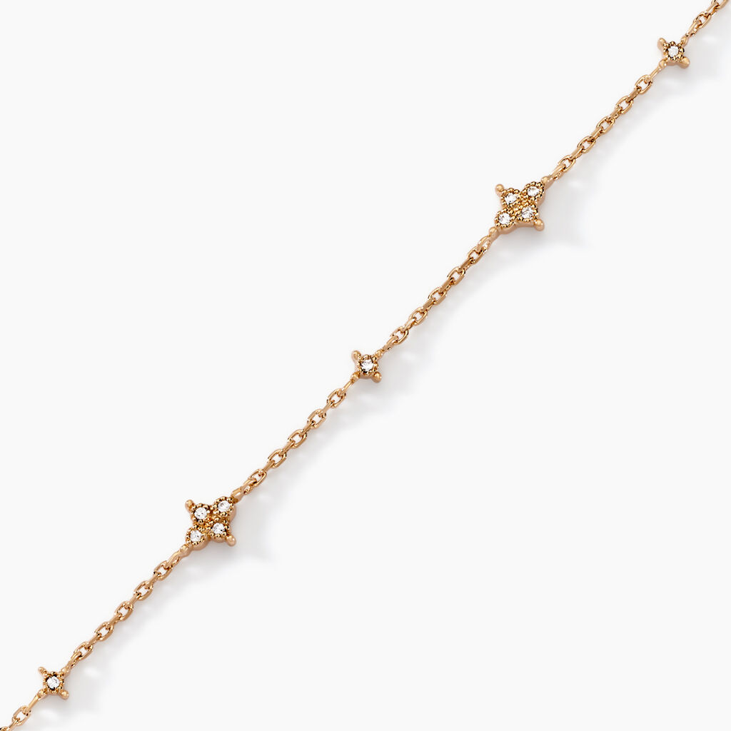 Bracelet Ziha Plaqu&eacute; Or Jaune Oxyde De Zirconium - Bracelets Femme | Histoire d&rsquo;Or