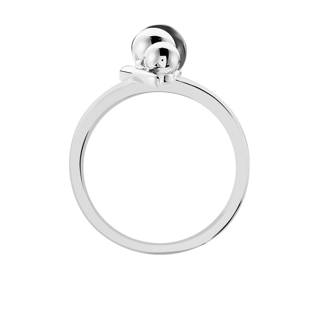 Bague Cleya Argent Blanc Céramique - Bagues avec pierre Femme | Histoire d’Or