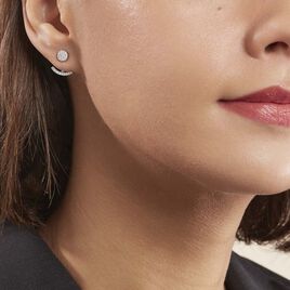 Bijoux D'oreilles Phybie Argent Blanc Oxyde De Zirconium - Boucles d'oreilles fantaisie Femme | Histoire d’Or