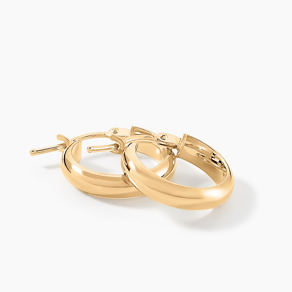 Créoles Shalana Or Jaune - Boucles d'oreilles créoles Femme | Histoire d’Or