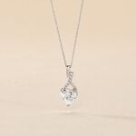 Collier Or Blanc Akli Oxyde De Zirconium - Colliers Femme | Histoire d&rsquo;Or