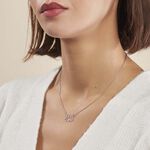 Collier Maylie Argent Blanc - Colliers fantaisie Femme | Histoire d&rsquo;Or