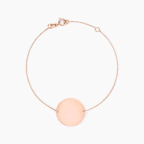 Bracelet Pastille Gravable Or Rose - Bracelets Naissance Femme | Histoire d’Or