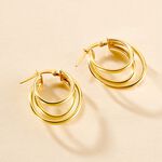 Cr&eacute;oles Trish Or Jaune - Boucles d'oreilles cr&eacute;oles Femme | Histoire d&rsquo;Or