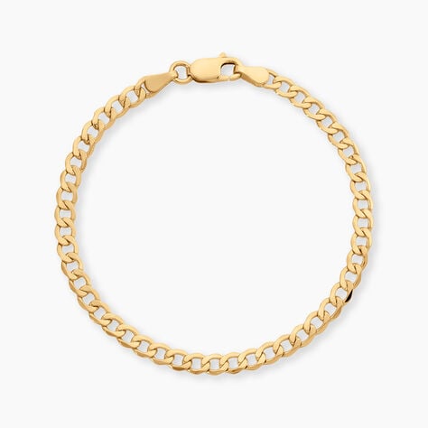Bracelet Iris Or Jaune Maille Gourmette - Bracelets cha&icirc;ne Femme | Histoire d&rsquo;Or