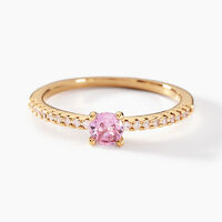 Bague Mireilla Plaqué Or Doré Oxyde De Zirconium