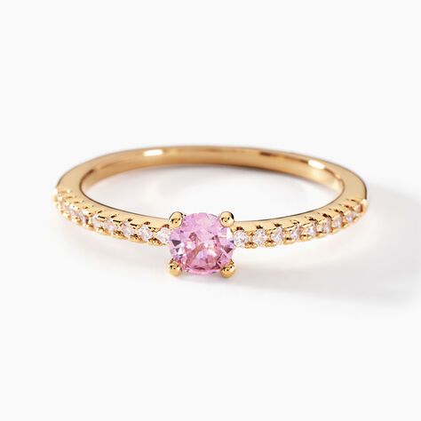 Bague Mireilla Plaqué Or Doré Oxyde De Zirconium - Bagues solitaires Femme | Histoire d’Or
