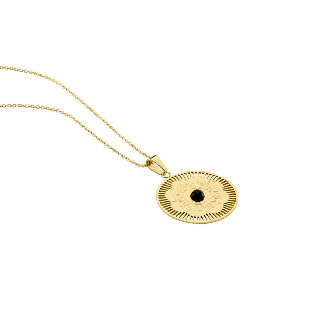 Collier Sautoir Acier Doré  Staffan Agate - Sautoirs Femme | Histoire d’Or