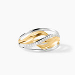 Bague Volcania Or Bicolore Diamant - Bagues avec pierre Femme | Histoire d&rsquo;Or