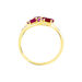 Bague Orchidee Or Bicolore Rubis Diamant - Bagues avec pierre Femme | Histoire d’Or
