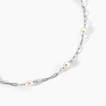 Collier Silviane Argent Blanc Perle De Culture - Colliers pierre Femme | Histoire d&rsquo;Or