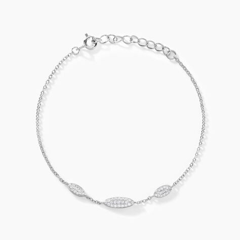 Bracelet Tiwa Argent Blanc Oxyde De Zirconium - Bracelets Femme | Histoire d’Or