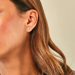 Boucles D'Oreilles Puces Josias Or Jaune Oxyde De Zirconium - Clous d'oreilles Femme | Histoire d&rsquo;Or