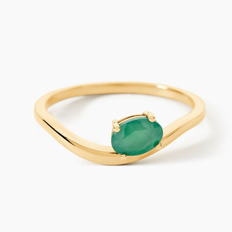 Bague Heritage Or Jaune Emeraude - Bagues solitaires Femme | Histoire d&rsquo;Or