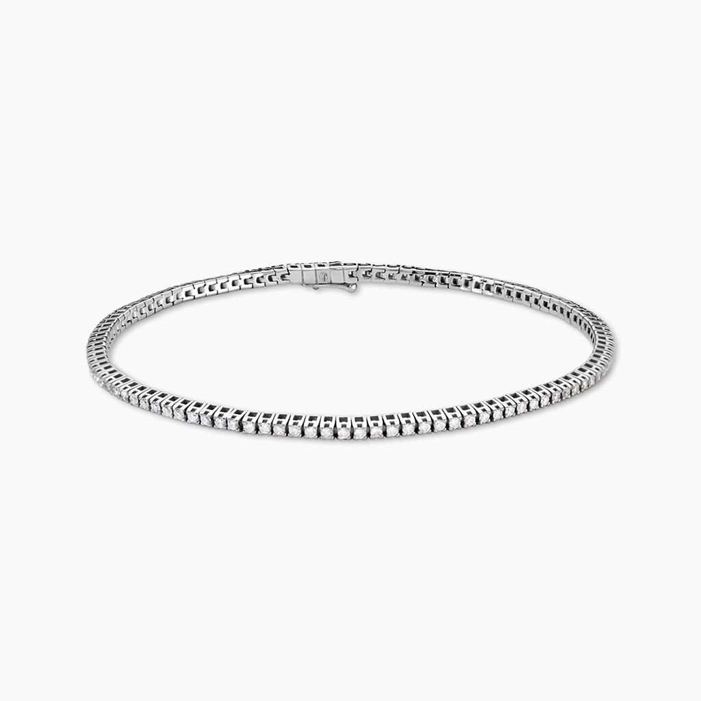 Bracelet Moscou Or Blanc Diamant - Bracelets Femme | Histoire d&rsquo;Or