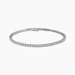 Bracelet Moscou Or Blanc Diamant - Bracelets Femme | Histoire d&rsquo;Or