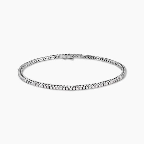Bracelet Moscou Or Blanc Diamant - Bracelets Femme | Histoire d&rsquo;Or