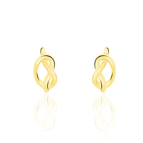 Boucles D'oreilles Puces Irvinia Or Jaune - Clous d'oreilles Femme | Histoire d’Or