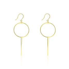 Boucles D'oreilles Pendantes Solaire Or Jaune - Boucles d'oreilles pendantes Femme | Histoire d’Or