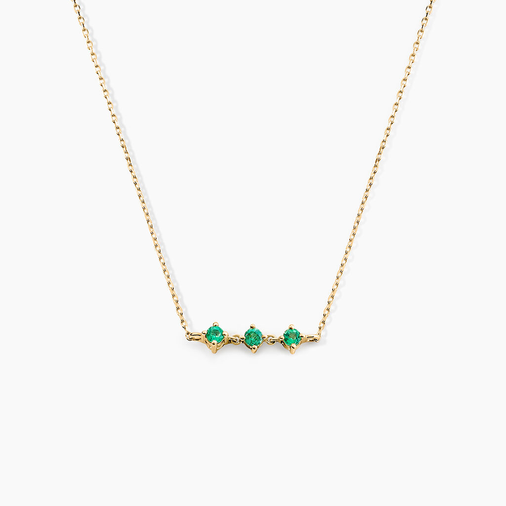 Collier Muhsina Or Jaune Emeraude - Colliers Femme | Histoire d&rsquo;Or
