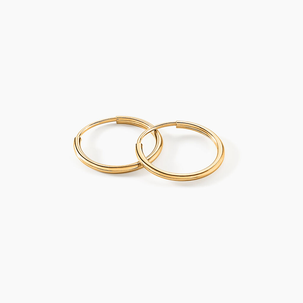 Créoles Dominae Or Jaune - Boucles d'oreilles créoles Femme | Histoire d’Or