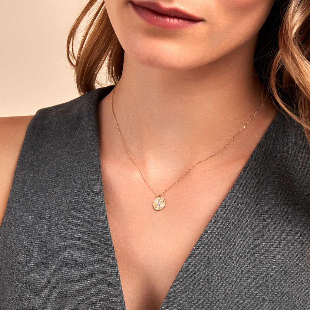 Collier Diamantae Or Jaune Diamant - Colliers Femme | Histoire d’Or