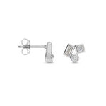 Boucles D'oreilles Puces Argent Duredle Oxydes De Zirconium - Boucles d'oreilles fantaisie Femme | Histoire d&rsquo;Or