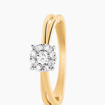 Bague Heiner Or Jaune Diamant - Bagues solitaires Femme | Histoire d&rsquo;Or