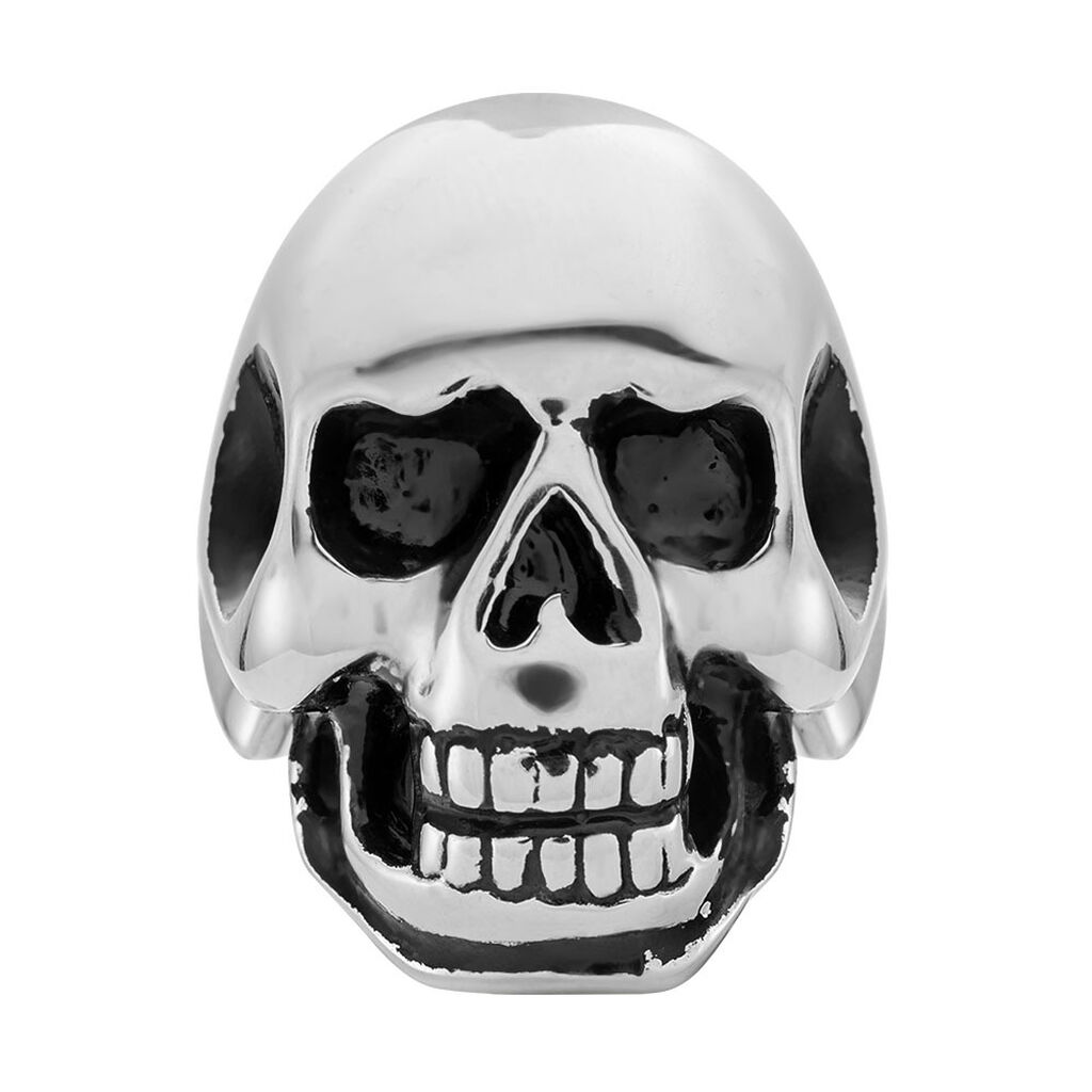 Bague Acier Blanc Et Noir Valentik - Bagues fantaisie Homme | Histoire d’Or