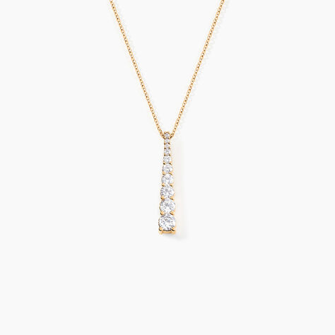 Collier Plaqu&eacute; Or Beisiris Oxydes De Zirconium - Colliers Femme | Histoire d&rsquo;Or