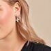 Boucles D'oreilles Pendantes Radiant Bloom Argent Blanc Oxyde - Boucles d'oreilles pendantes Femme | Histoire d’Or